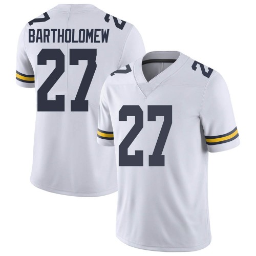 Christian Bartholomew Michigan Wolverines Youth NCAA #27 White Limited Brand Jordan College Stitched Football Jersey FLW3354LO